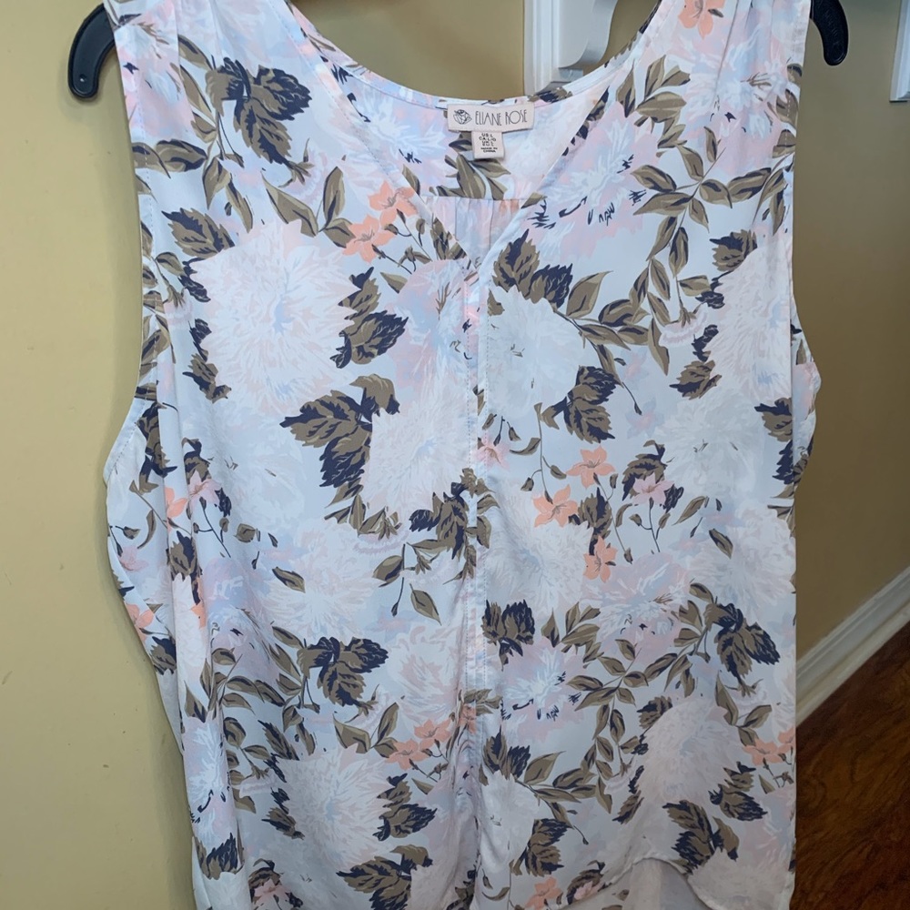 Eliane Rose Sleeveless Floral Blouse